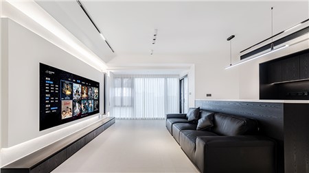 12.8w打造現(xiàn)代黑白風格的家130m² | 麗爾曼頓全房全屋整裝