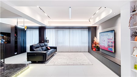 16.8w打造現(xiàn)代黑白灰風格的家156m² | 麗爾曼頓全房全屋整裝